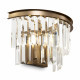 Lampada da parete in metallo con diffusore in vetro in stile moderno