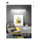 Applique da parete a LED piccola orientabile in metallo per bagno