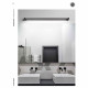 Applique da parete a LED grande orientabile stile moderno per bagno
