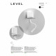 Applique di design moderno a LED flessibile in metallo con porta usb