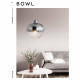 Sospensione moderna a goccia in metallo e vetro altezza regolabile