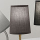 Lampada da tavolo moderna in metallo con struttura flessibile e orientabile