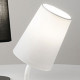 Lampada da tavolo moderna in metallo con struttura flessibile e orientabile