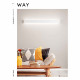 Applique a LED grande di design moderno in metallo verniciato