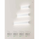 Applique a LED grande di design moderno in metallo verniciato