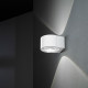 Applique a LED moderna per esterni/interni in alluminio con diffusori in vetro