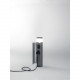 Paletto luce in alluminio per esterni con due spine schuko (2x1500W)