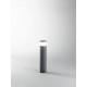 Paletto luce in alluminio per esterni con due spine schuko (2x1500W)