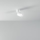 Faretto moderno in alluminio con corpo luce orientabile