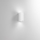 Applique alto biemissione per esterni/interni in alluminio diffusori in vetro