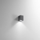 Applique bassa monoemissione per esterni/interni in alluminio diffusore in vetro