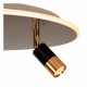 Lampada da soffitto struttura in acciaio e triplo diffusore a led dimmerabile