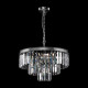 Lampadario piccolo in metallo con diffusori in vetro in stile moderno