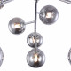 Lampadario da soffitto piccolo con bocce in vetro soffiato dalle linee moderne