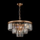 Lampadario piccolo in metallo con diffusori in vetro in stile moderno