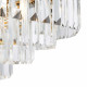 Lampadario medio in metallo con diffusori in vetro in stile moderno