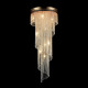 Lampadario classico in metallo e pendenti in cristallo Cascade versione grande
