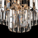 Lampadario piccolo in metallo con diffusori in vetro in stile moderno