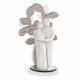 Scultura da tavolo piccola con raffigurazione della famiglia con neonato