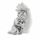 Bomboniera Battesimo - Scultura Bambino abbracciato argentato