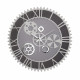 Orologio da parete in legno con ingranaggi in stile moderno