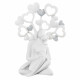 Scultura da tavolo in stile moderno con coppia innamorati e cuori