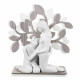 Scultura da tavolo in stile moderno con coppia in attesa con albero della vita