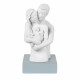 Scultura da tavolo con base in marmorino raffigurazione abbraccio innamorati