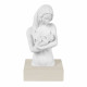 Scultura da tavolo in marmorino con base e la famiglia abbracciata