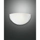 Applique da parete in metallo a risparmio energetico con diffusore in vetro