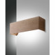 Applique da parete a LED con struttura in metallo e legno design moderno