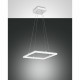 Sospensione quadrata a LED dal design moderno con struttura in metallo