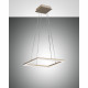 Sospensione quadrata a LED dal design moderno con struttura in metallo