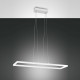 Lampada a sospensione a LED con diffusore rettangolare dalle linee moderne