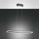 Lampada a sospensione a LED con diffusore rettangolare dalle linee moderne