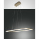 Sospensione rettangolare a LED dal design moderno con struttura in metallo