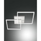 Plafoniera grande dal design moderno con 2 luci a LED con struttura in metallo