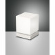 Abatjour a LED dimmerabile struttura in metallo e diffusore in vetro