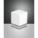 Abatjour a LED dimmerabile struttura in metallo e diffusore in vetro