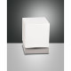 Abatjour a LED dimmerabile struttura in metallo e diffusore in vetro