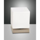 Abatjour a LED dimmerabile struttura in metallo e diffusore in vetro