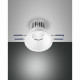 Faretto da incasso rotondo con struttura in metallo e lampada a LED