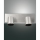 Faretti da parete 2 luci con struttura in alluminio