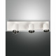 Faretto da parete 3 luci con struttura in alluminio dal design moderno