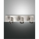 Faretto da parete 3 luci con struttura in alluminio dal design moderno