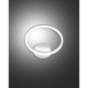 Applique da parete rotonda a LED con struttura in metallo dal design moderno