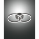 Lampada da soffitto con 2 luci a LED con struttura in metallo in stile moderno