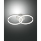 Lampada da soffitto con 2 luci a LED con struttura in metallo in stile moderno