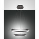 Lampada a sospensione con 2 luci LED in stile moderno con struttura in metallo