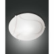 Plafoniera grande in metallo a risparmio energetico con diffusore in vetro